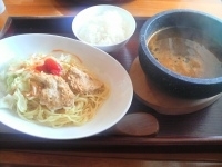 「石焼カレーつけめん（ライス付） ￥750」@カレーハウス あつあつの写真