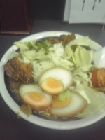 「角煮ラーメン黒味玉入り」@らーめん ときんの写真