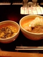 「つけそばM+味付け煮たまご」@麺 まがりの写真