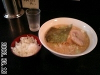 「ラーメン大盛 ライス 650円」@麺や天鳳しげるの写真