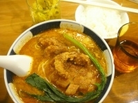 「排骨担々麺1000円（大辛）」@支那麺 はしご 銀座本店の写真