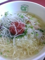 「梅しらす（塩）ヌードル L 1000円」@銀座City Noodle 塩らー麺 本丸亭の写真