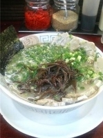 「ネギチャーシュー麺（バリカタ）+替え玉×2（ハリガネ）」@博多長浜らーめん 楓神の写真