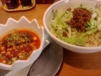 「冷やし坦々つけ麺（辛目） 780円」@中華そば 一楽の写真