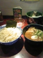 「つけそば、全部のせ、カレーだれ」@つけそば屋 北かまの写真