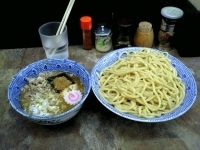 「あつもり（850円）+大盛（100円）+豚ほぐし（150円）+味」@六厘舎 本店の写真