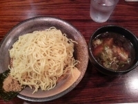 「鶏醤油つけめん 大盛り（720円）」@つけ麺 大臣の写真