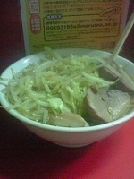 「少ラーメン固め（ヤサイ、ニンニクちょい、カラメちょい）」@ラーメン二郎 上野毛店の写真