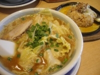 「満腹ランチ（野菜味噌ラーメン）1010円」@丸源ラーメン 所沢北野店の写真