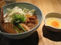 「もつそば」@和醸良麺 すがりの写真