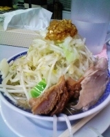 「角ふじ麺 ニンニク」@鶏とふじの写真