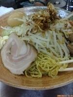 「味玉油覆麺（大盛） 900円+100円=1000円」@覆麺 智の写真