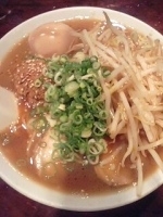 「中華そば（味付玉子入り）+もやし+龍炎球」@のりや食堂の写真