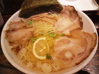 「塩ラーメン（えび油）がんこ飯」@宗家一条流がんこラーメン 十八代目の写真