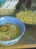 「つけ麺（あつもり）+豚ほぐし」@六厘舎 本店の写真