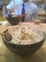 「ちゃーしゅうめん（醤油）背油4」@チャッチャ系らーめん もん吉の写真