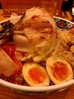 「本節削りたて冷そば+チャーくず飯」@支那そば 一本気の写真