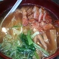 「ボリュームパーコー麺 900円」@万世パーコーメン 神田駅前店の写真