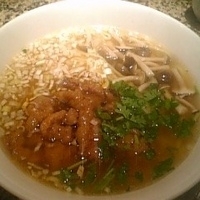 「豚肉のやわらか煮揚げ麺（酥肉拉麺） 800円」@上海朝市の写真