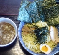 「つけそば（あたたか和風スープ） 大盛り+のり」@麺楽屋の写真