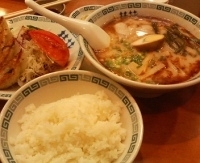 「ヤングセット780円」@桂花ラーメン 本店の写真