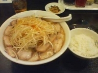 「ねぎチャーシューメン 大盛り」@喜多方ラーメン 坂内 大塚店の写真