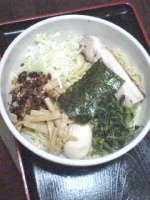 「油そば （醤油） + 中盛り」@喜奴屋の写真