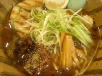 「9月限定 秋刀魚そば+チャーシュー飯（680円+250円）」@麺屋青山 臼井店の写真