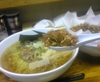 「ニッコリあっさり+焦がしネギ」@元祖一条流がんこ 八代目の写真