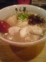 「味玉ラーメン+替え玉+チェンジ郎」@ぶっきら星。の写真