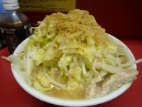 「小（ニンニク少な目ヤサイアブラ）」@ラーメン二郎 桜台駅前店の写真