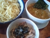 「冷つけめん+豚飯（750円+250円）」@つけ麺 目黒屋の写真