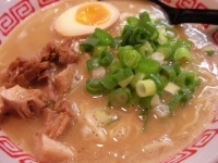 「鶏とんこつ（大盛り）」@はなふくの写真
