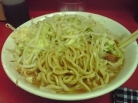 「小麺少な目（ニンニク少な目）」@ラーメン二郎 桜台駅前店の写真