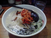 「キムチラーメン（白湯味）」@麺蔵 加納町本店の写真