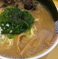 「あおさ海苔とんこつ醤油」@豚骨ラーメン とんぷうの写真