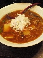 「黒酢スーラーメン（800円）・大盛り（100円）」@麺工房 男爵 市川本店の写真