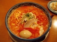 「スーパータンタンめん+大盛+煮玉子」@麺厨房 利久の写真