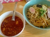 「つけ麺（辛） 大盛り」@つけ麺処 めん家りくの写真