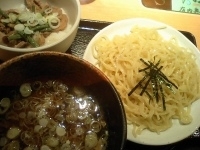 「和風つけ麺+ちゃあ丼（750円+280円）」@夢館 柏店の写真