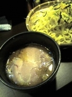 「塩つけ麺+味玉片割れ」@つけ麺・油めん 大地 田無店の写真