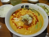 「とりのせ坦々麺980円」@中華そばダイニング 風雅の写真