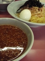 「ネギ味噌つけ麺+中盛 【850円+100円】」@ラーメンショップ 八潮店の写真