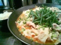 「かれー麺+豚盛+半ライス（￥750+クーポン+ランチタイムサービ」@かれー麺 実之和 六本木店の写真