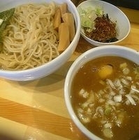 「まぜつけ+伽哩味噌+生卵」@ら〜めん台風。の写真