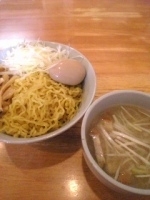 「塩つけめん大 味玉 メンマ ネギ」@ふきのとうの写真