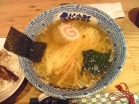 「満足セット（らーめん+チャーシュー丼）」@くじら軒 新宿店の写真