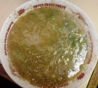 「ラーメン 粉落とし」@八ちゃんラーメン 薬院本店の写真