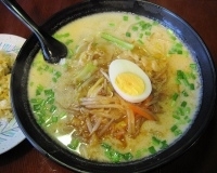 「白ごま担々麺+ミニチャーハン（セット）」@長秀龍の写真