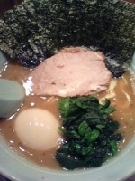 「のり半熟味玉ラーメン並+ライス」@麺家 黒の写真